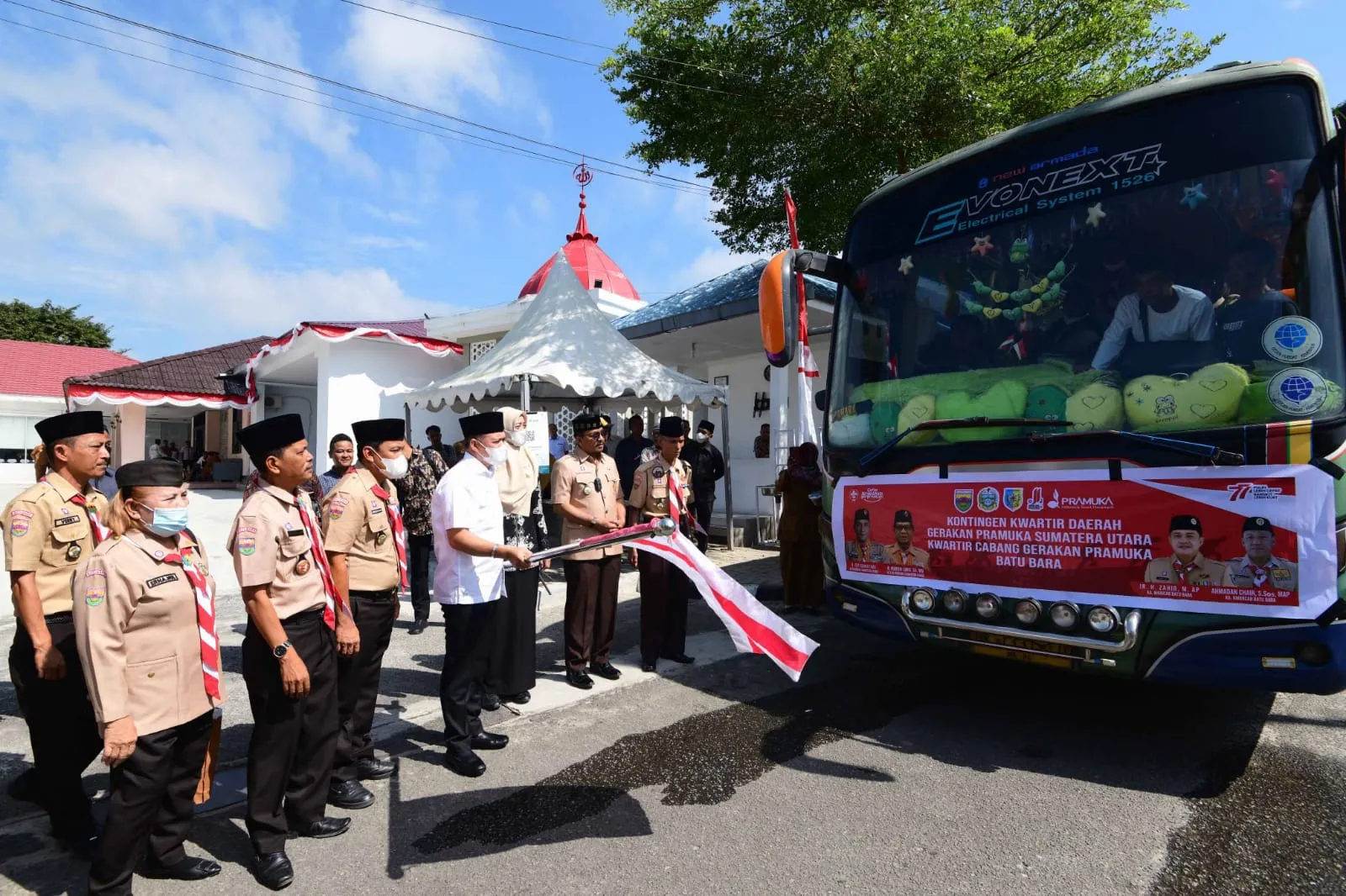 Bupati Batu Bara Lepas 17 Kwarcab Jambore Nasional Ke-XI