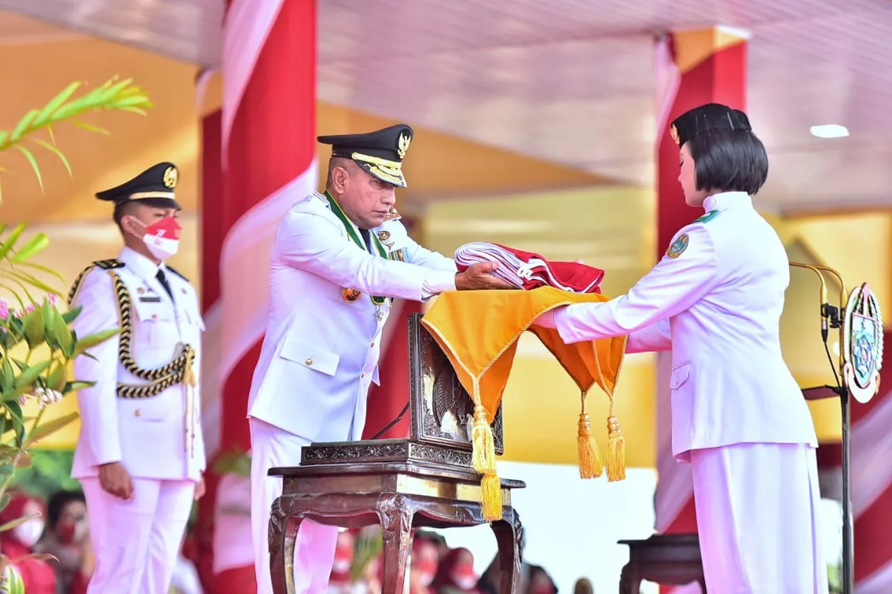 HUT RI Ke-77, Gubsu Ajak Anak Bangsa Optimis Wujudkan Indonesia Maju