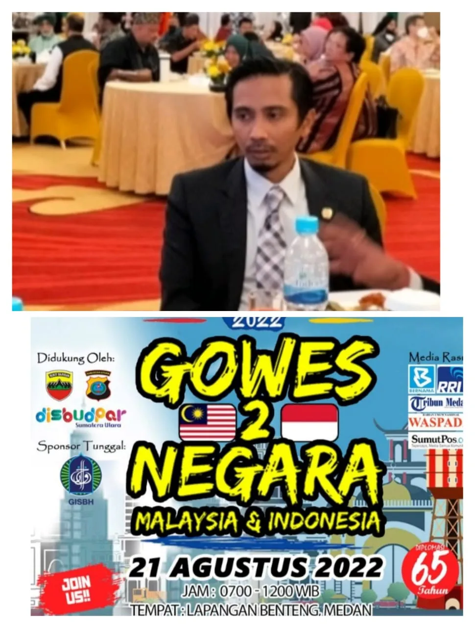 Konjen Malaysia Gelar "Gowes Dua Negara"