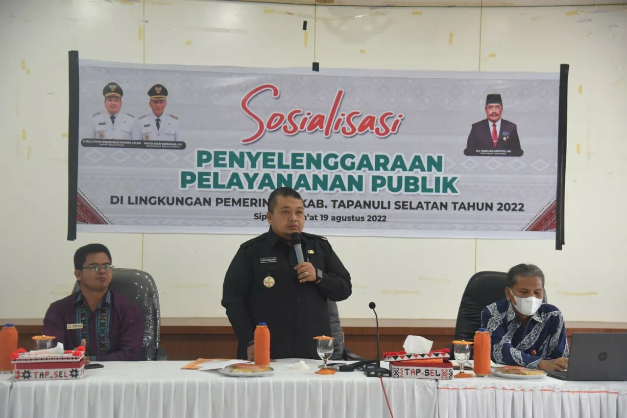 Bupati Tapsel Tegaskan Jajarannya Tingkatkan Pelayanan Publik