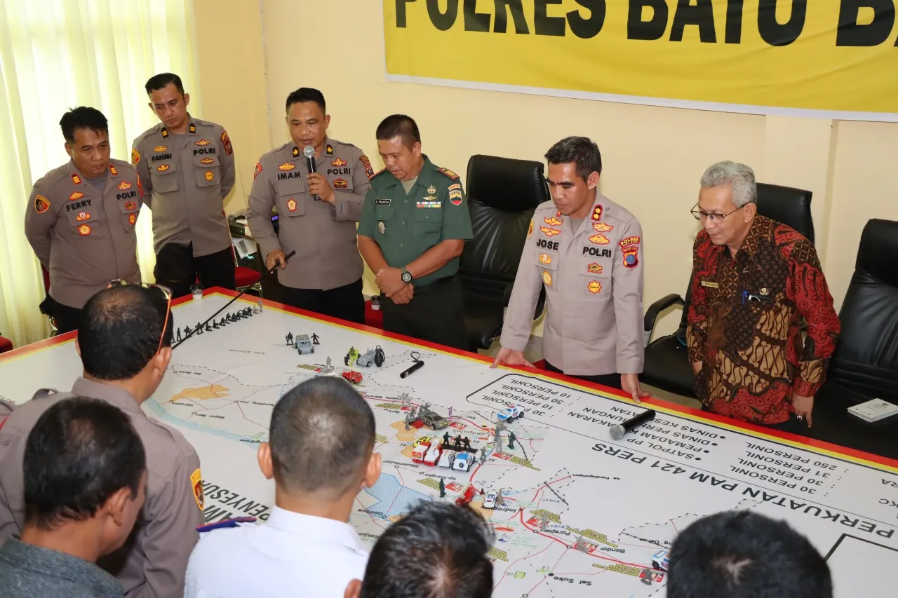 Bupati Batubara Hadiri Simulasi TFG Di Kapolres