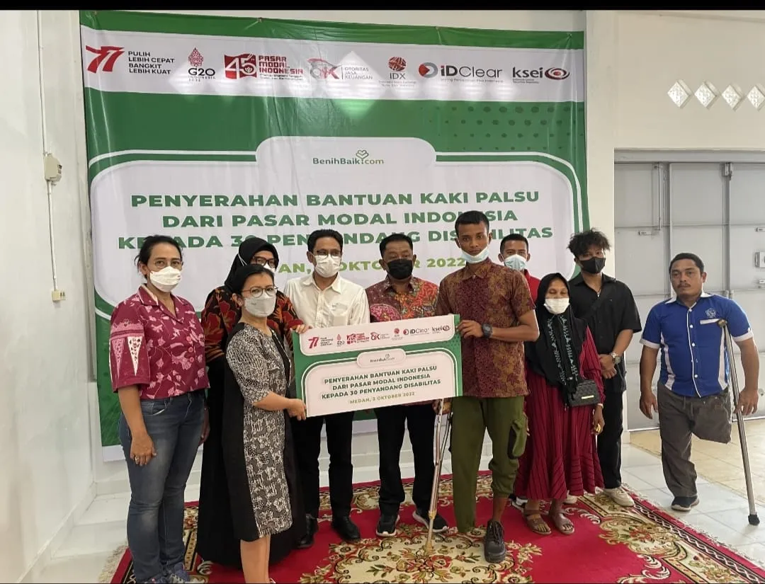 Pasar Modal Bantu Kaki Palsu Dan Pembangunan Sekolah Di Sumut