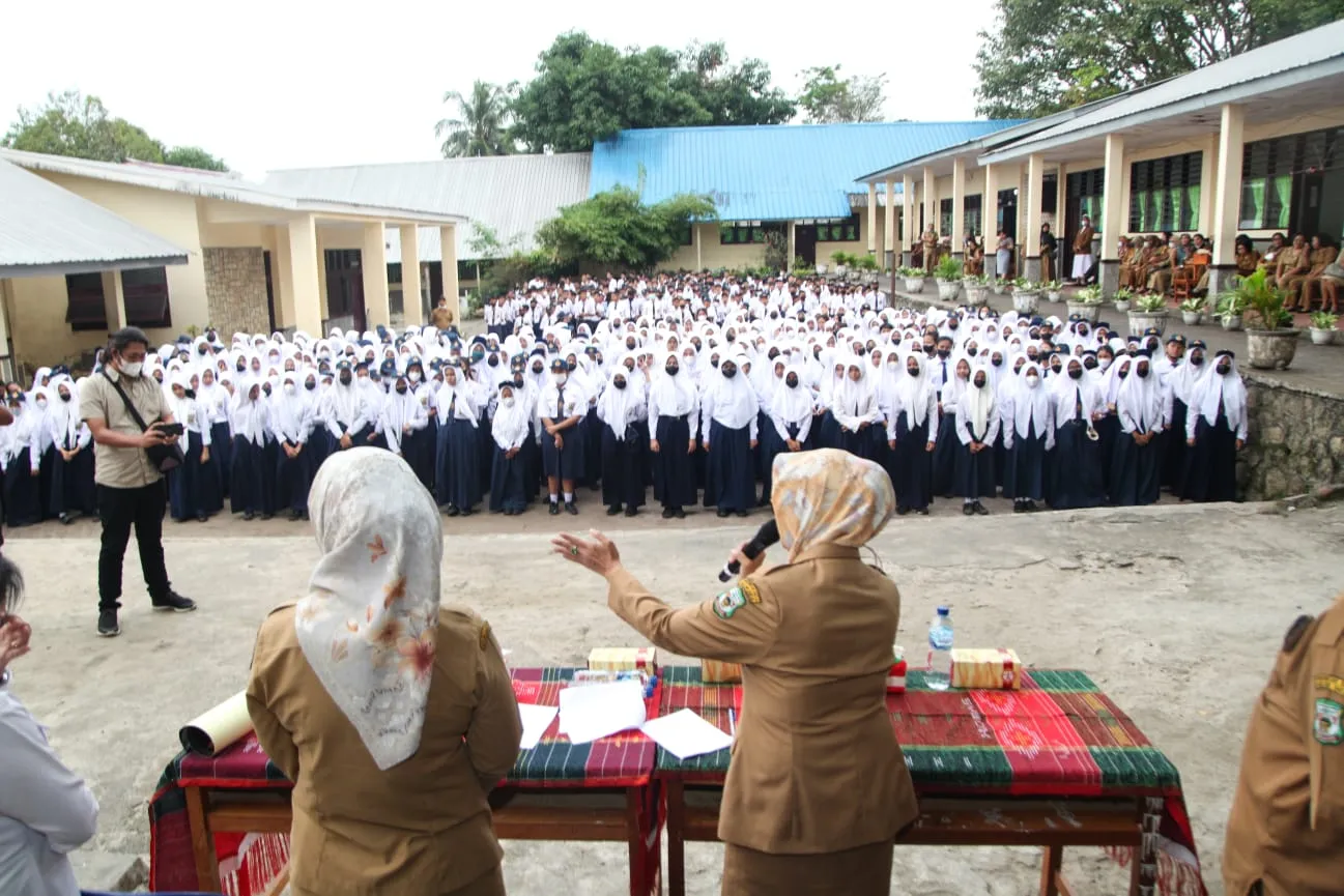Wali Kota Pematang Siantar Sosialisasi P4GN Di SMPN 4