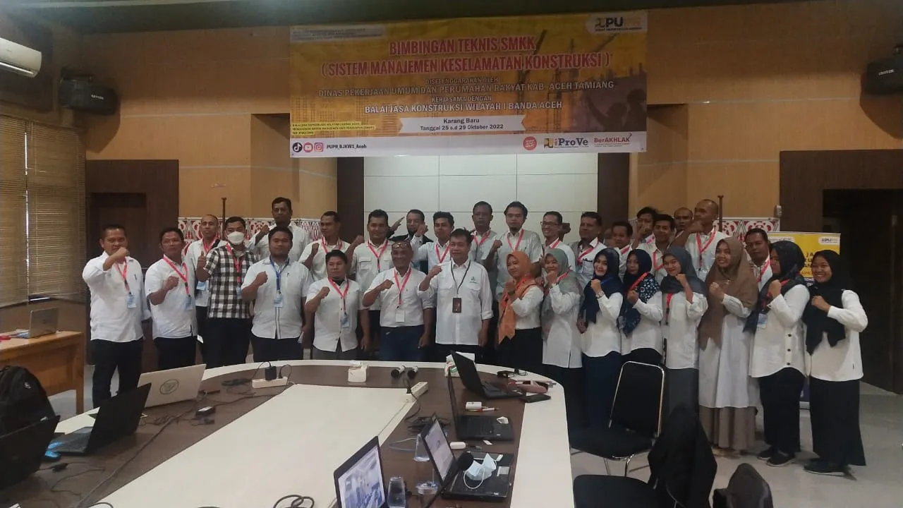 Dinas PUPR Aceh Tamiang Gelar Bimtek SMKK