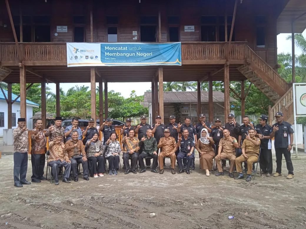 Kesbang Pol Batu Bara Terima Audensi Kakan Kesbang Pol Langkat