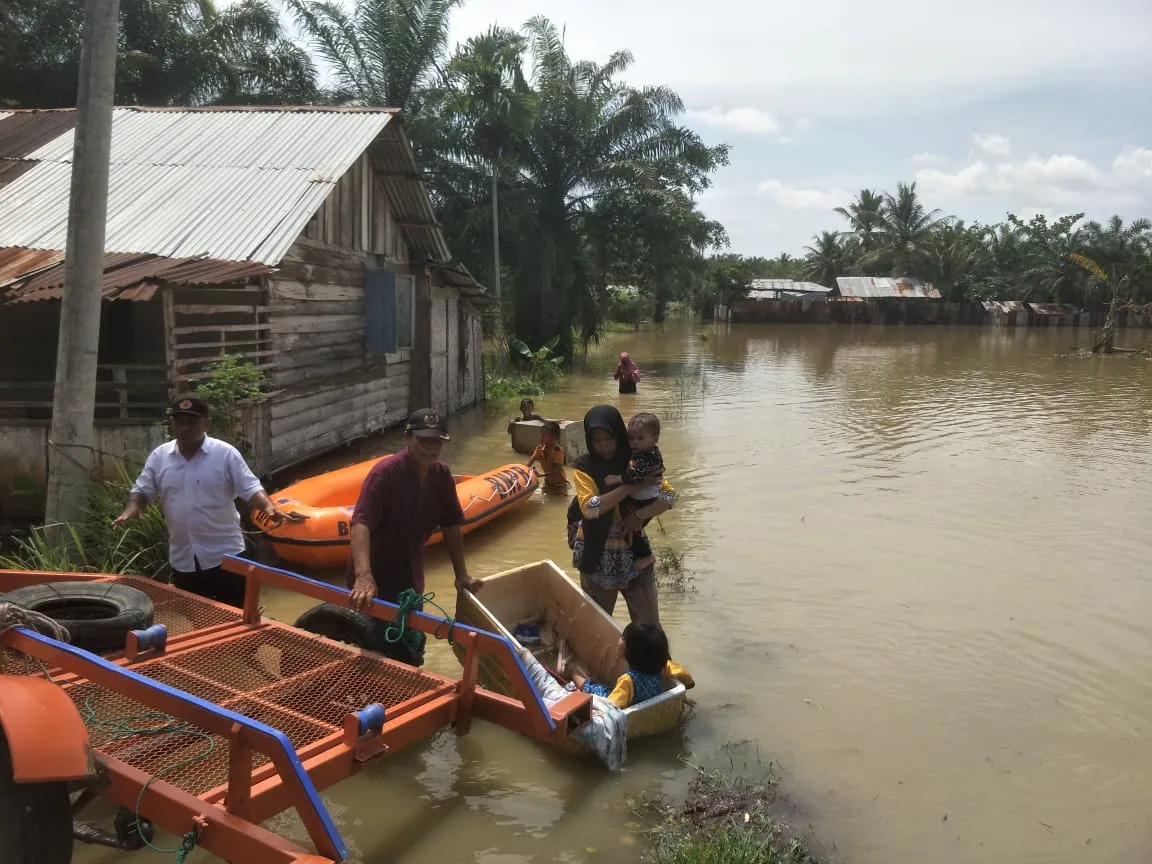 Banjir Di Kecamatan Babalan Meluas