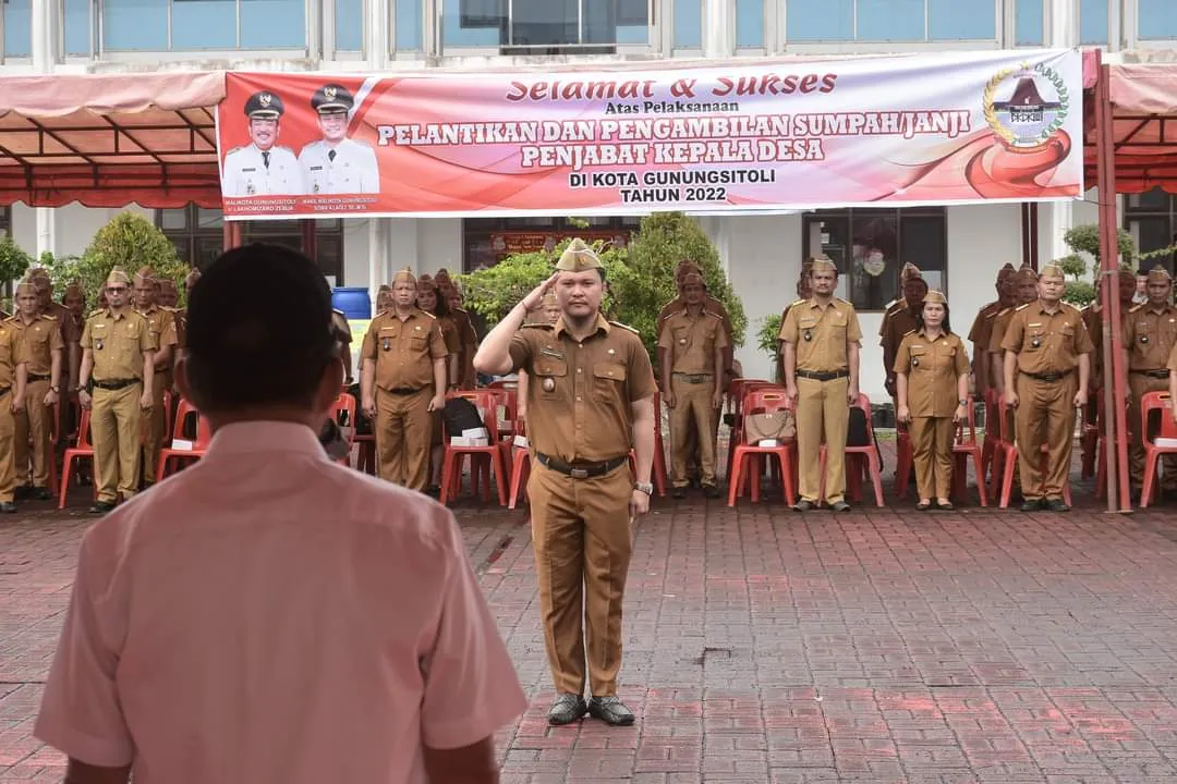 Walikota Gunungsitoli Lantik 71 Pj. Kades