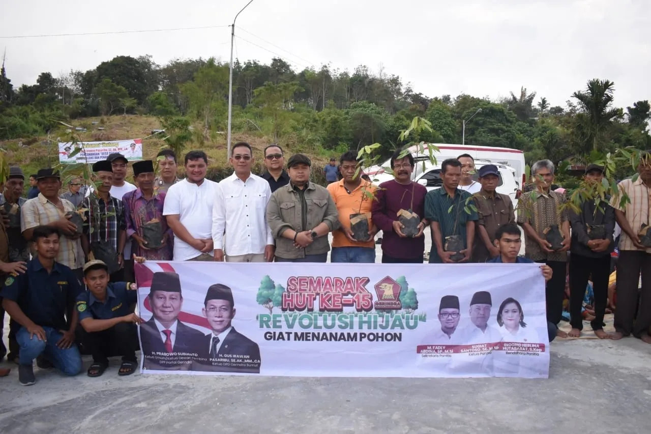 Bupati Tapsel Dukung Gerakan Revolusi Hijau Partai Gerindra