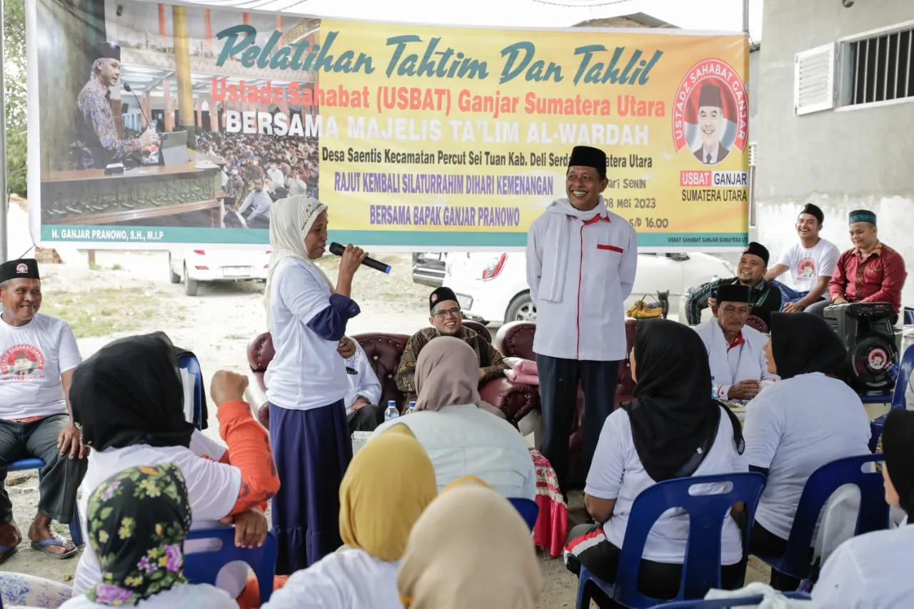 Usbat Ganjar Adakan Pelatihan dan Penuhi Kebutuhan Majelis Taklim di Deli Serdang