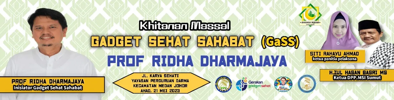 Mei Hingga Juni, Prof.Ridha Dharmajaya Gelar Khitanan Massal Di 4 Kecamatan Di Medan