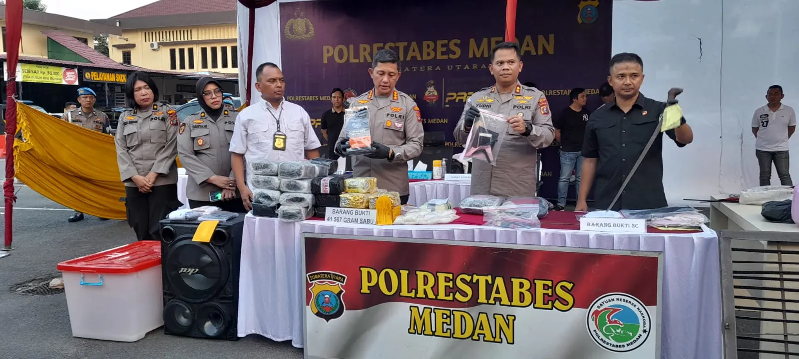 4 Pengedar Sabu Diringkus, 41 Kg Sabu Gagal Beredar Di Medan
