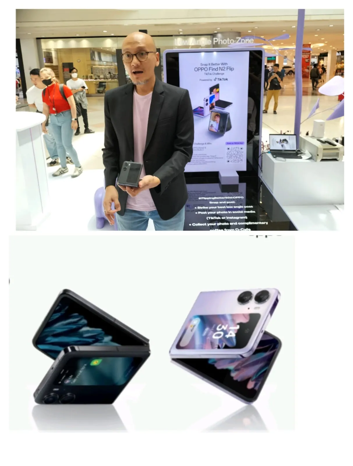 HP Lipat OPPO Find N2 Flip Masuk Pasar Medan