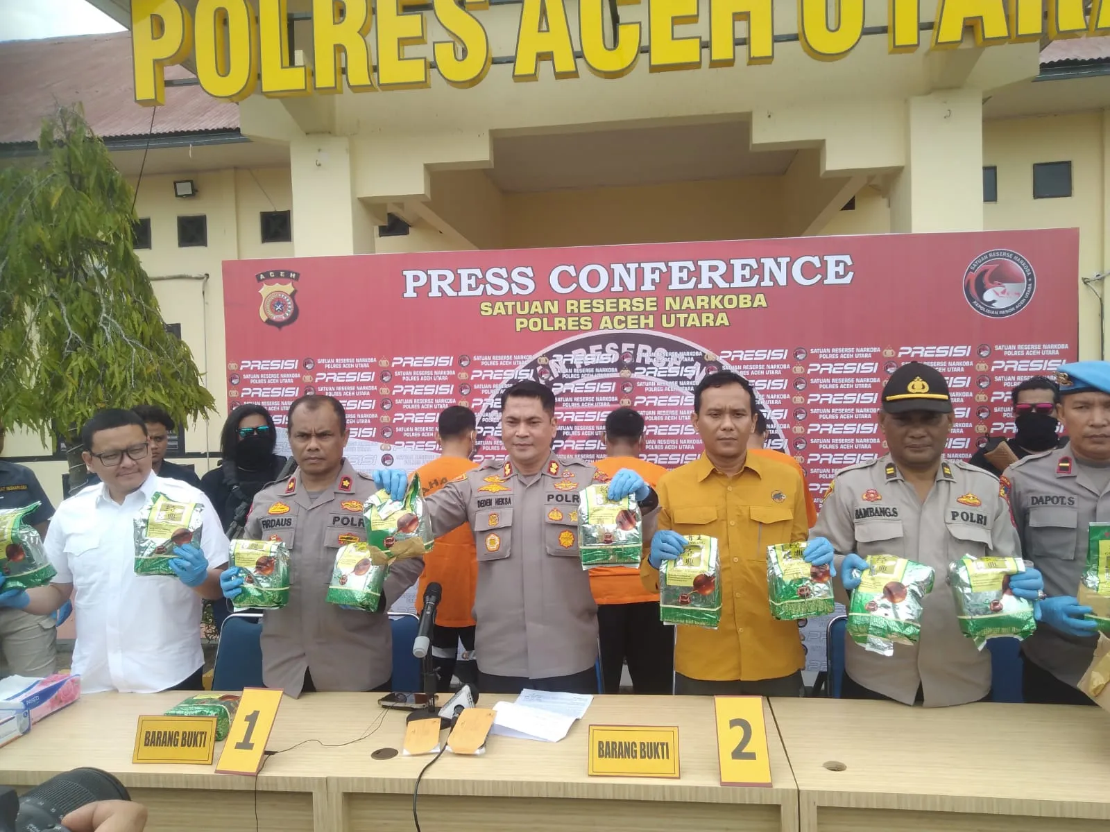 Polres Aceh Utara Gagalkan Peredaran 12 Kg Sabu