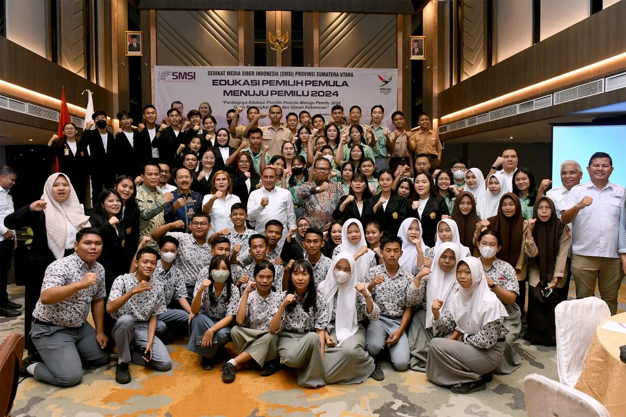 Gubsu Buka Edukasi Pemilih Pemula SMSI Sumut
