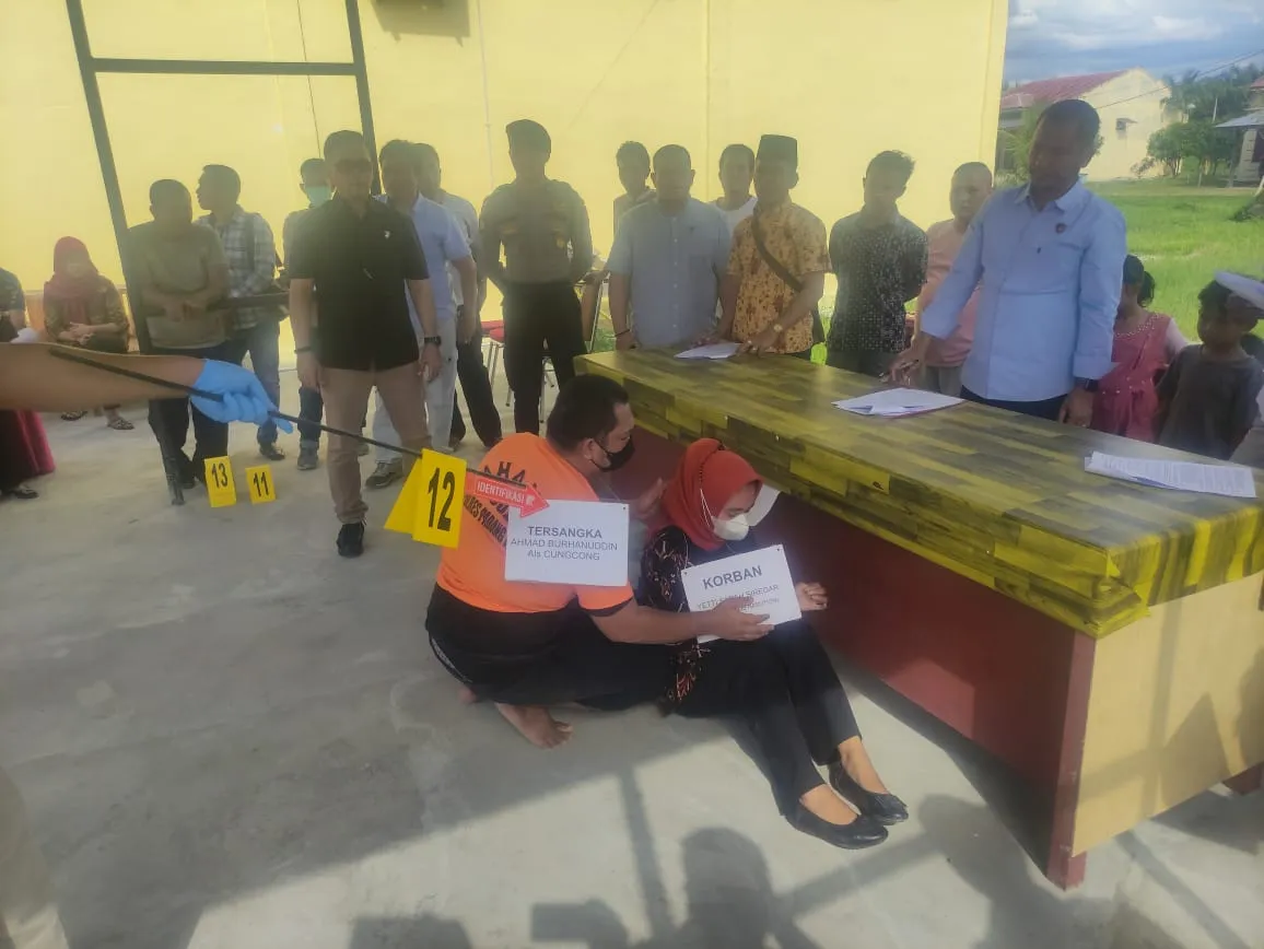 Polres Palas Gelar Rekontruksi Pembunuhan YSS