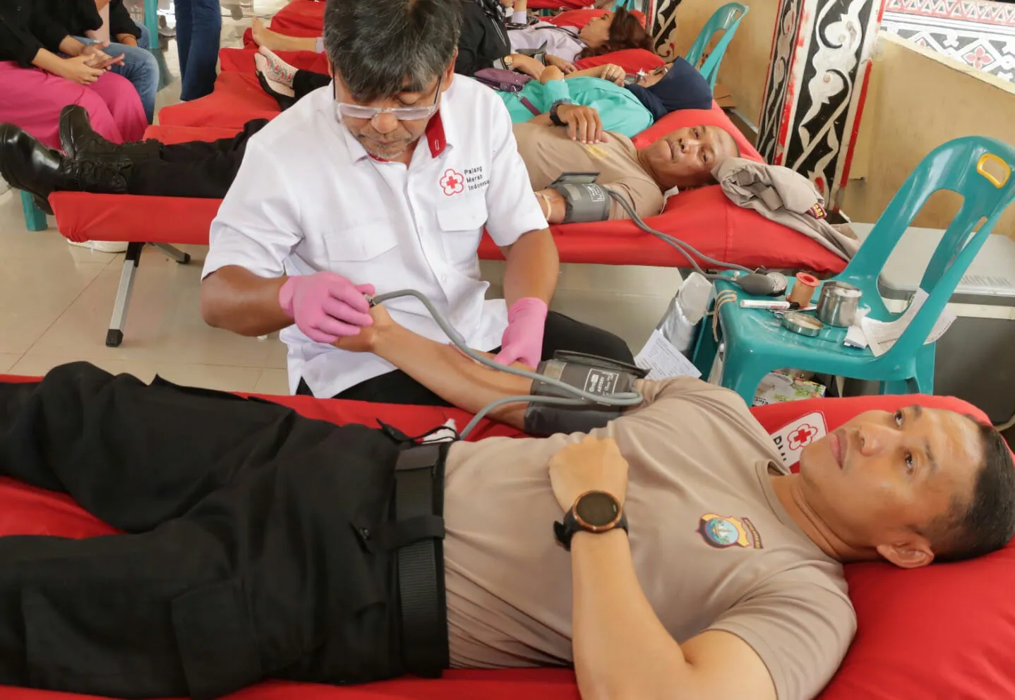 Polres P.Siantar Gelar Bakti Sosial Dan Kesehatan Sambut HUT Bhayangkara Ke- 77