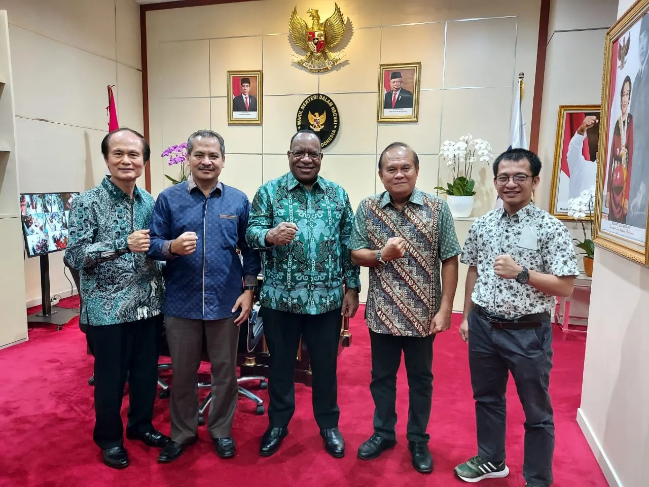 Ketua BPP PKN Christian Zebua berkunjung Ke Kemendagri RI