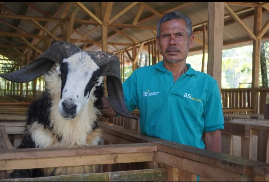 BSI dan BSI Maslahat Resmikan Klaster Domba Kambing Di Banten
