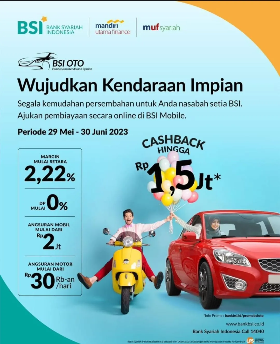 Pembiayaan BSI OTO Tumbuh 64 Persen