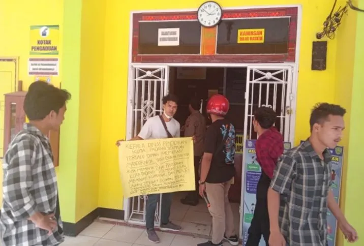 Dugaan Pungli P3K, JMB Tabagsel Demo Dinas Pendidikan P.Sidempuan