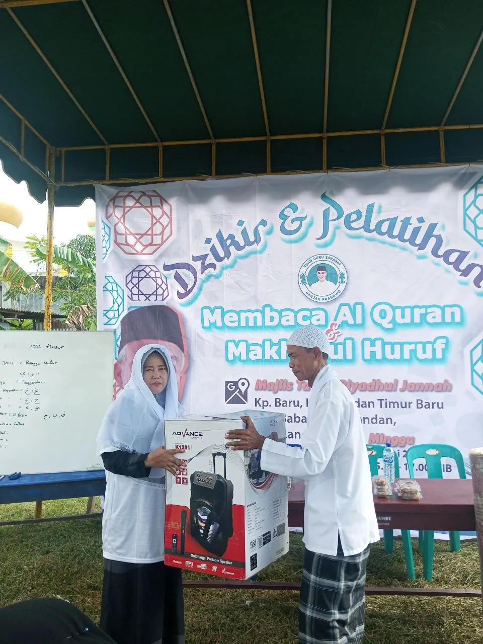 TGS Ganjar Beri Bantuan Sound System ke Majelis Taklim di Langkat