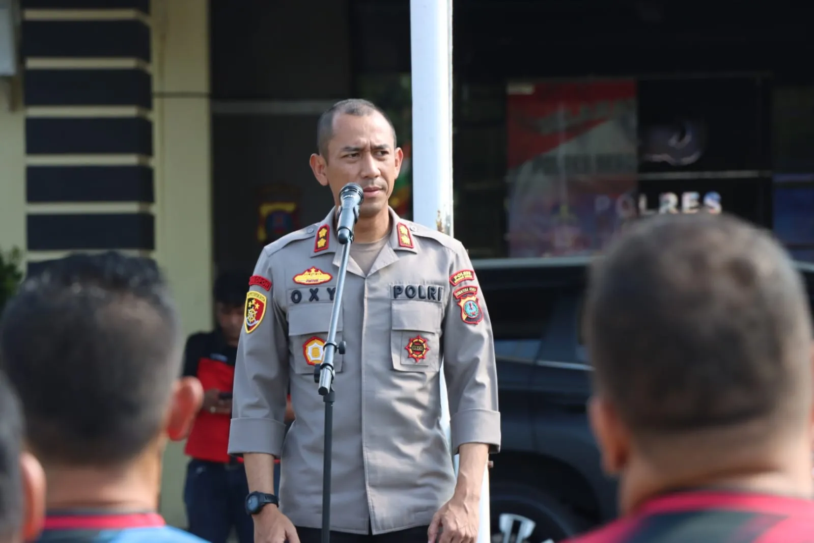 HUT Bhayangkara ke 77, Polres Sergai, Resmi Buka Pertandingan Soccer Bagi Jajarannya.