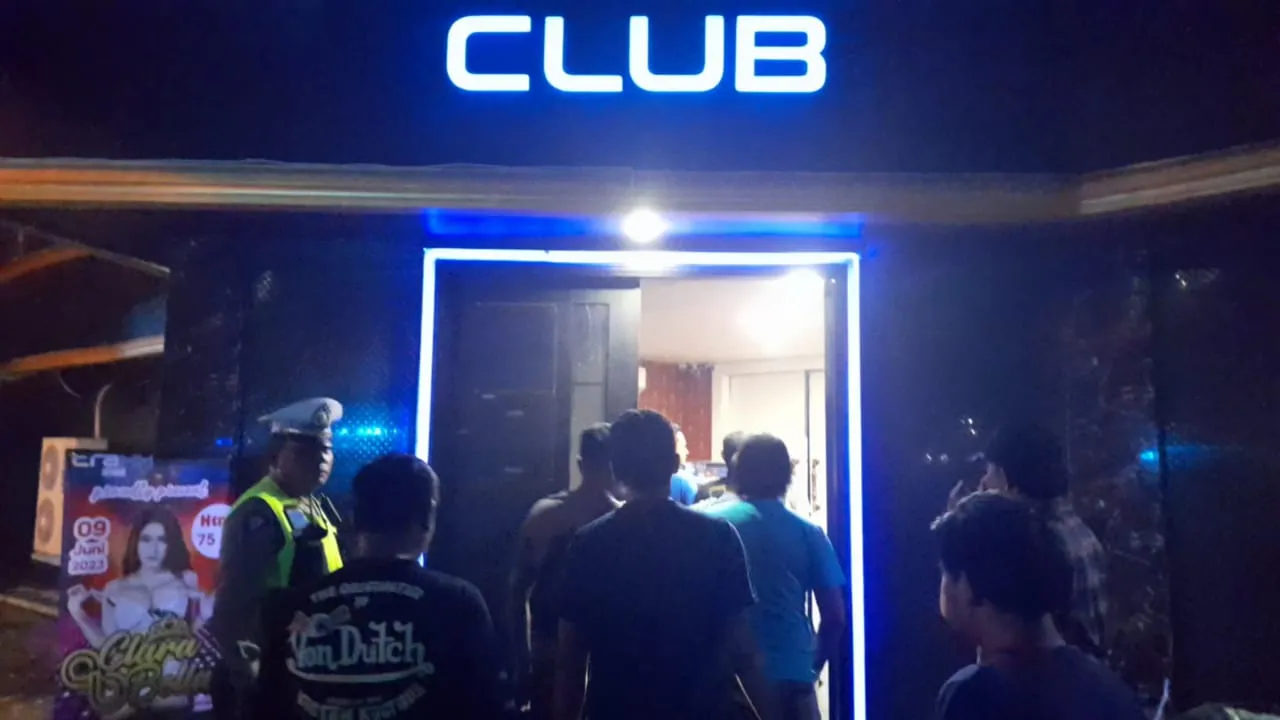 Polsek Medan Baru Merazia tempat Hiburan Malam