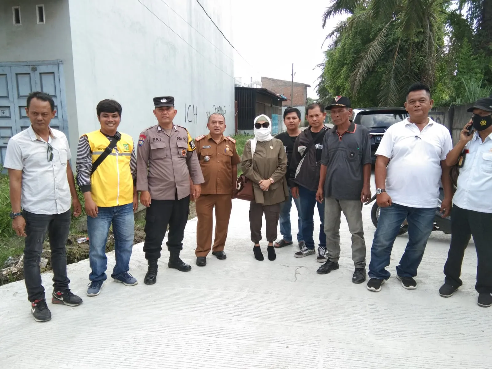 Netty Juniaty Siregar Tinjau Jalan Tirtosari