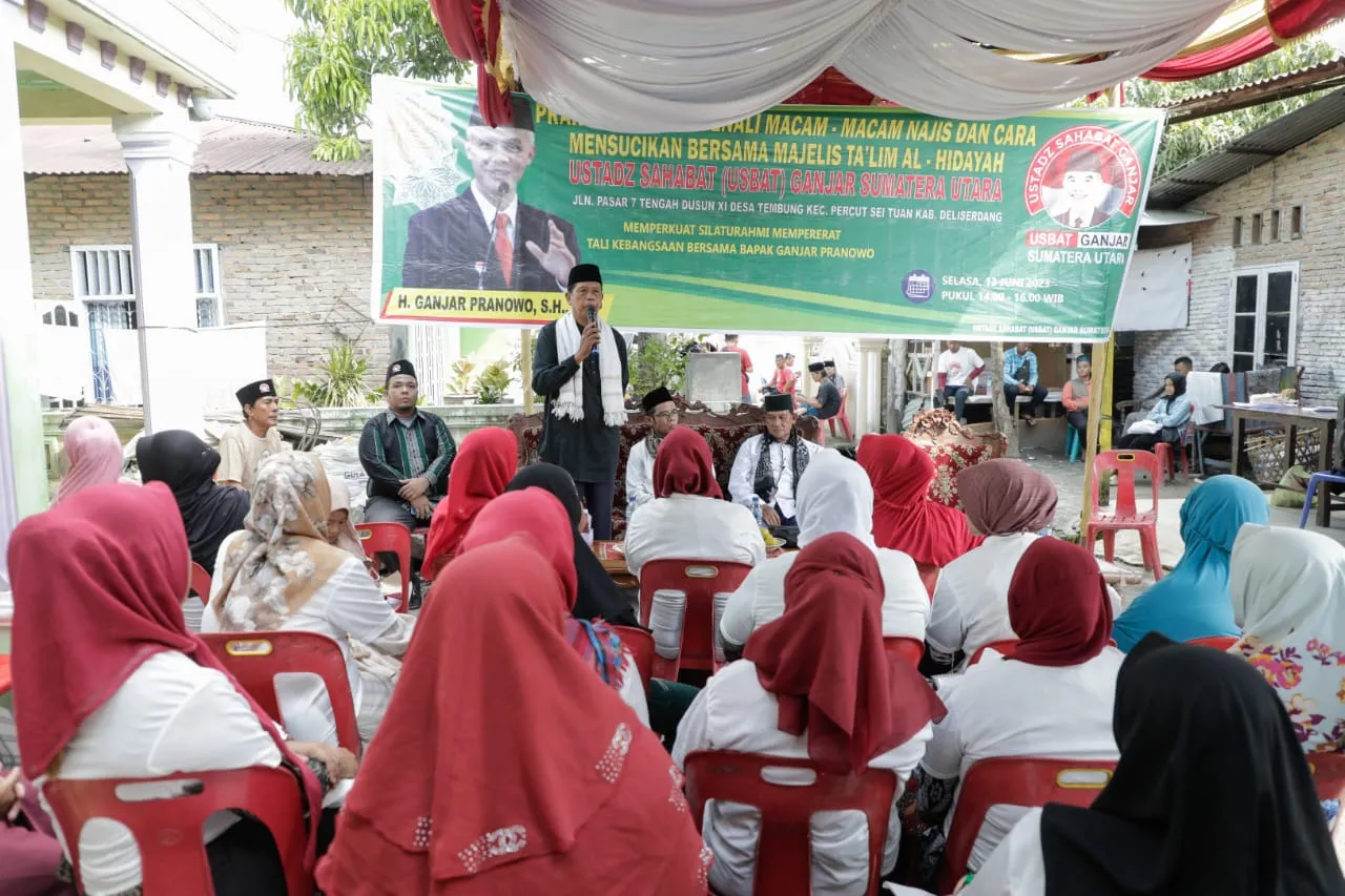 Usbat Ganjar Edukasi Masyarakat Sumut soal Jenis Najis dan Cara Mensucikannya