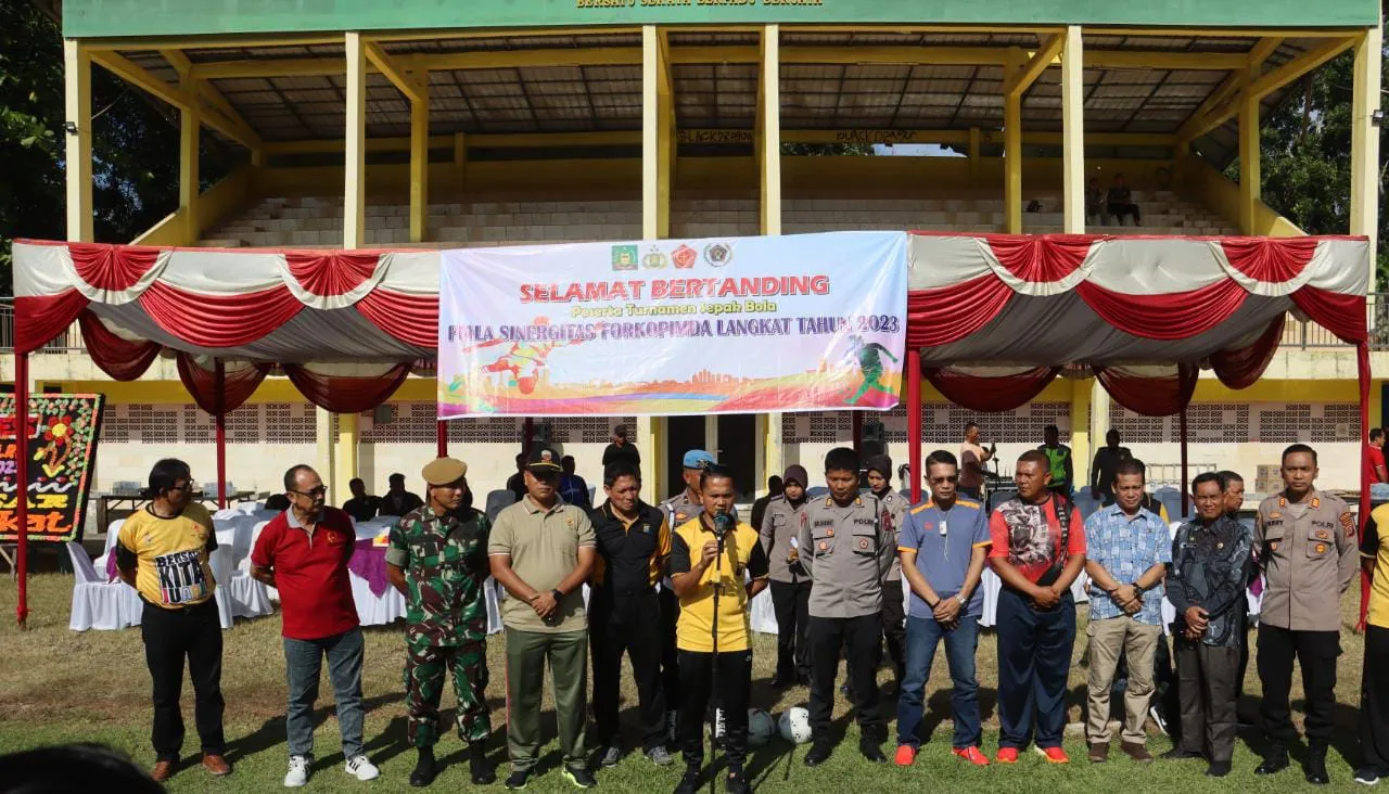 Open Turnamen Sepak Bola Piala Sinergitas TNI - Polri dan  Forkopimda Langkat 