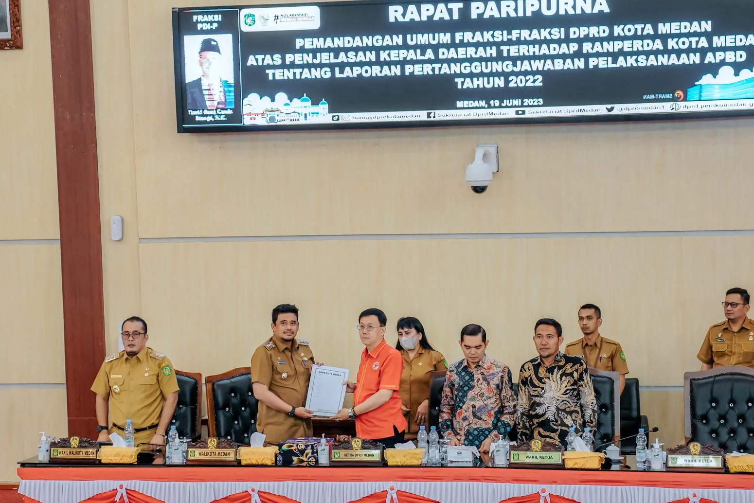 Raih WTP 3 Tahun Berturut, F-PDI Perjuangan & F-PKS Apresiasi Kinerja Pemko Medan