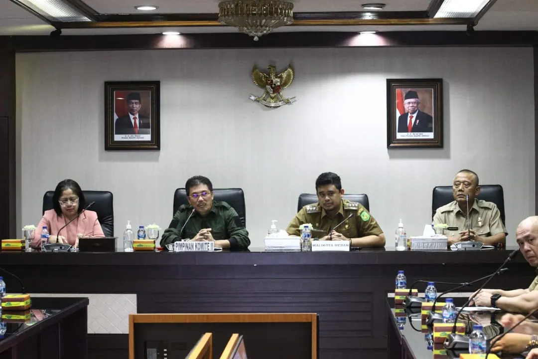 Delegasi Komite II DPD RI Adakan Pertemuan Di Kantor Walikota Medan