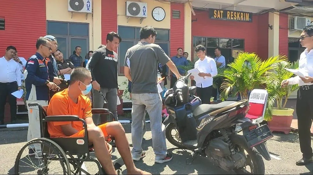 Polres Tebingtinggi Rekontruksi Kasus Pembunuhan