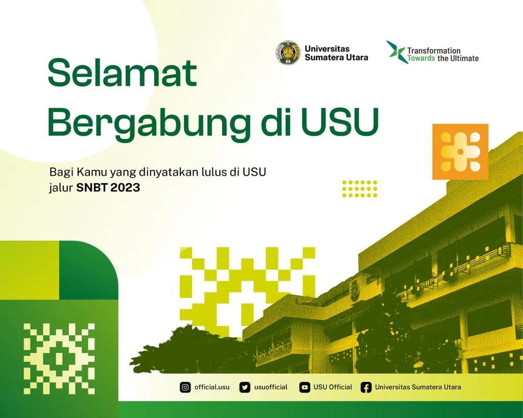 USU Terima 3.388 Mahasiswa SNBT 2023