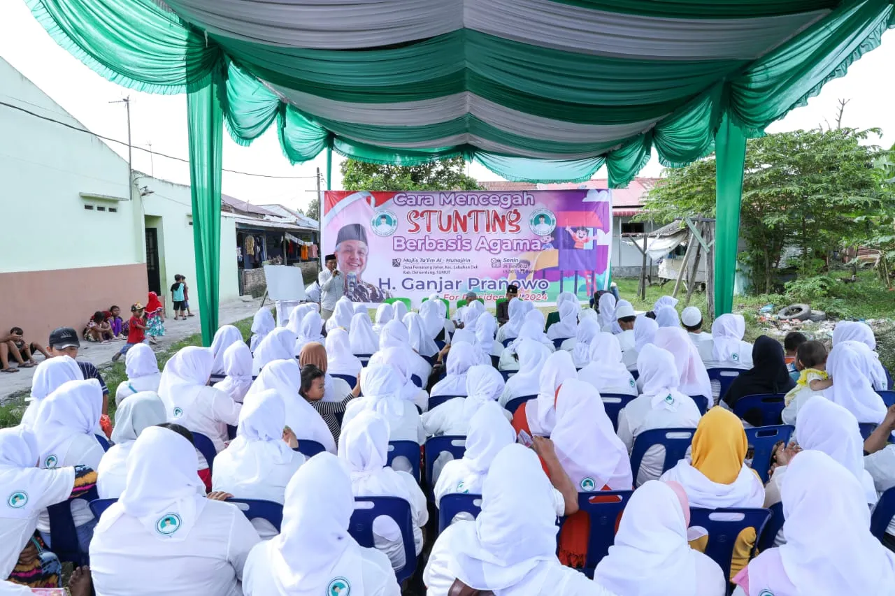Tuan Guru Ganjar Sumut Edukasi Warga Desa Cara Cegah Stunting