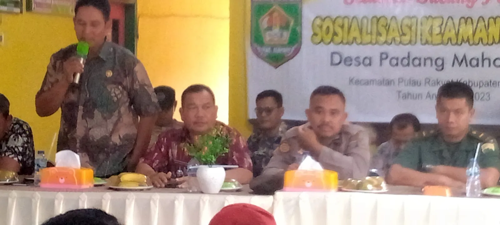 Waspadai Tindak Pidana Kriminal, Kades Padang Mahondang Gelar Sosialisasi Keamanan Desa