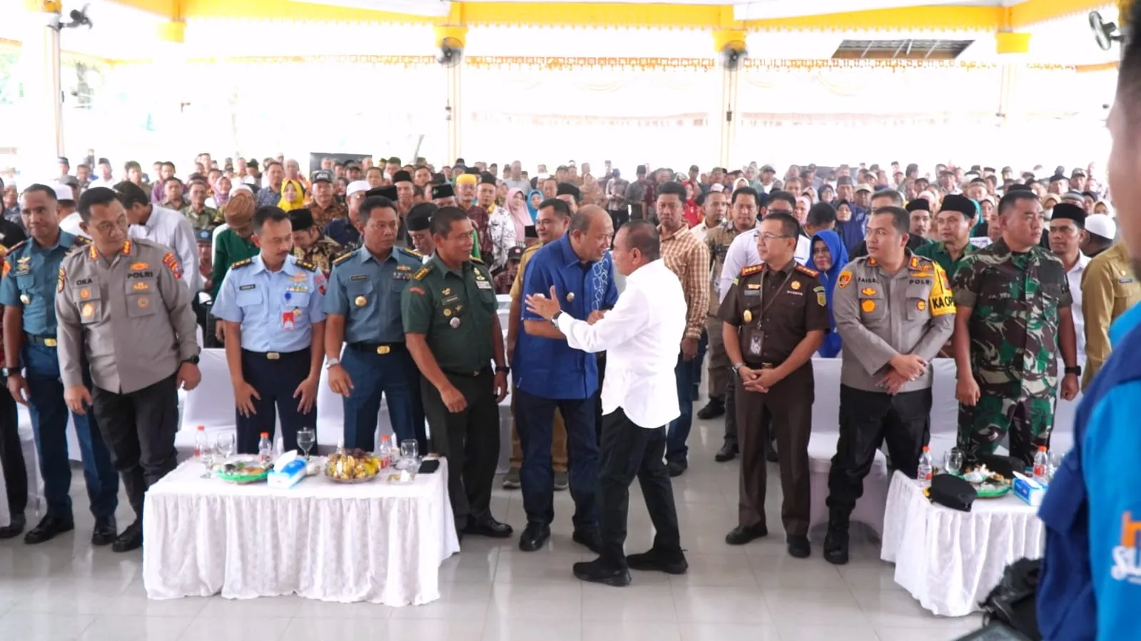 Gubsu dan Plt Bupati Langkat Silaturahmi dengan Masyarakat