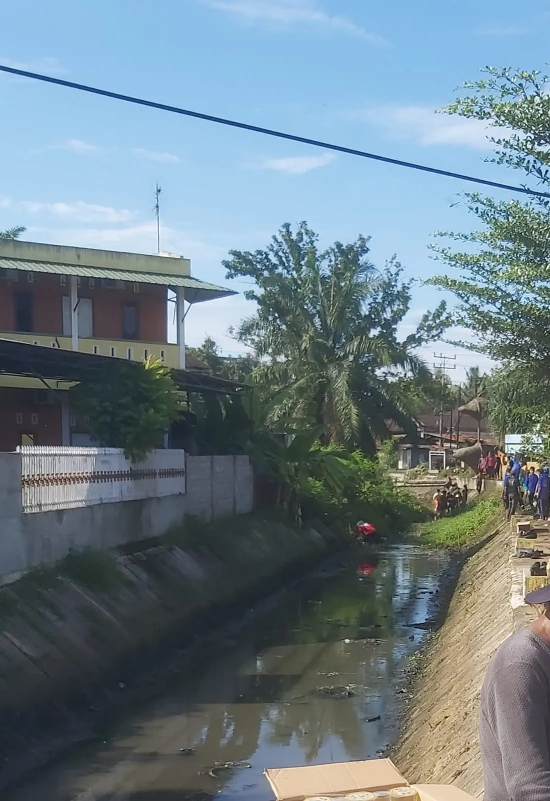 Penuh Semak , Kanal Kecamatan Babalan Dibersihkan