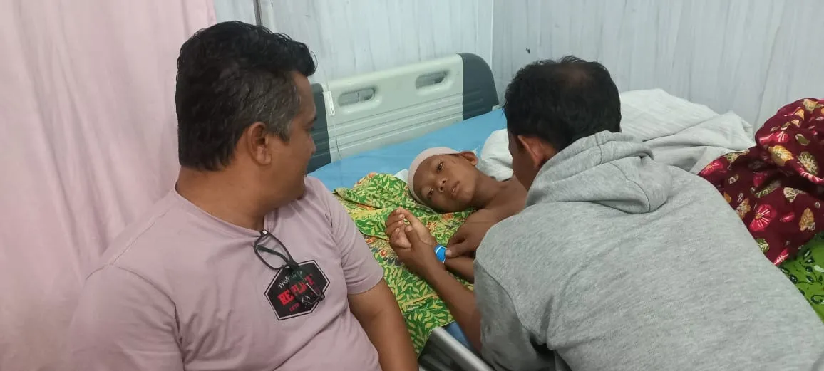 Bocah Tambangan Korban Bacok Selesai Dioperasi