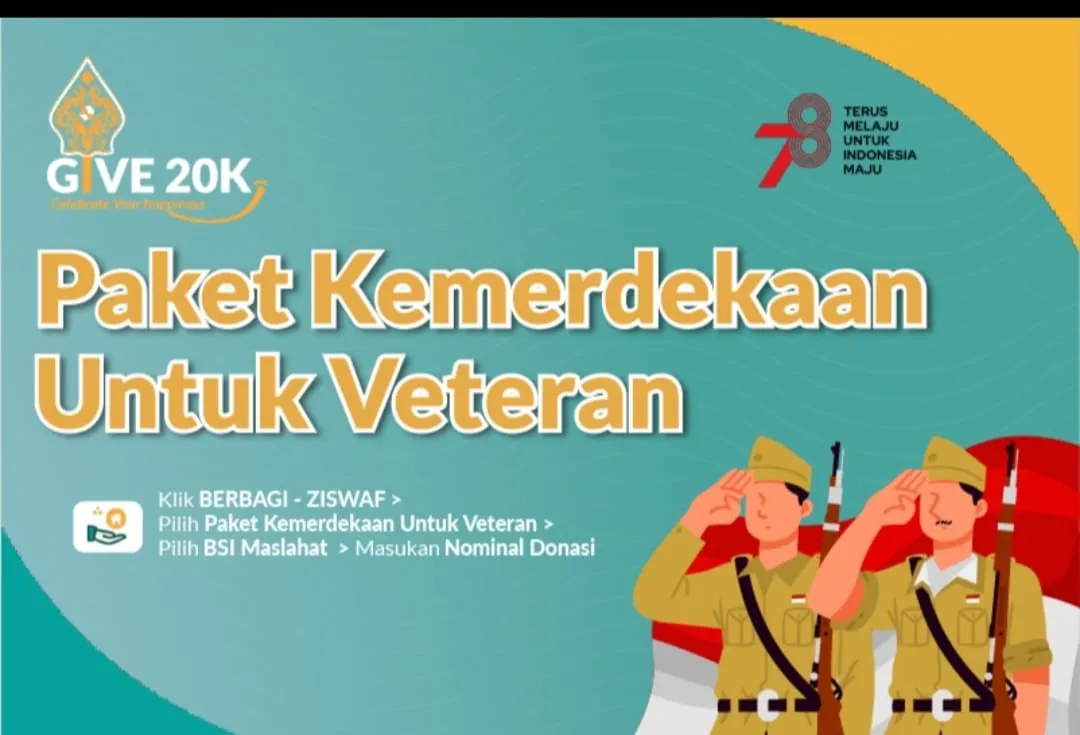 BSI Maslahat dan BSI Bagikan Paket Kemerdekaan kepada Veteran