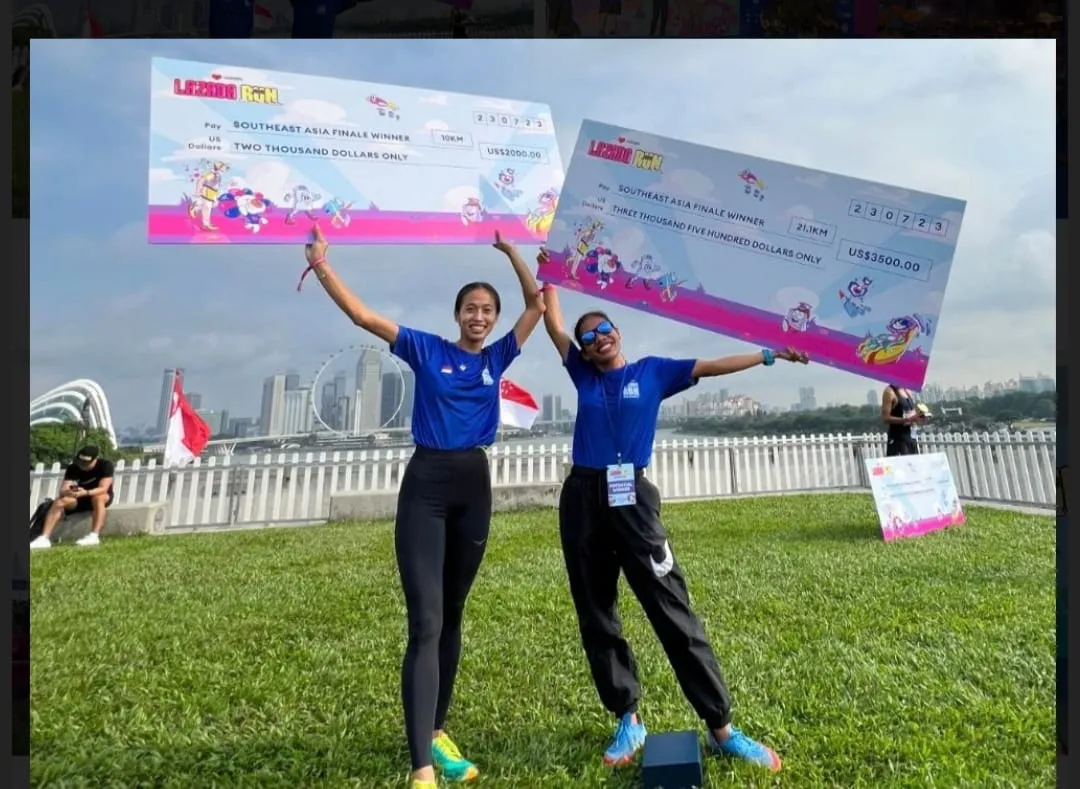 Puncak Lazada Rin 2023 di Singapura, Dua Pelari RI Raih Podium