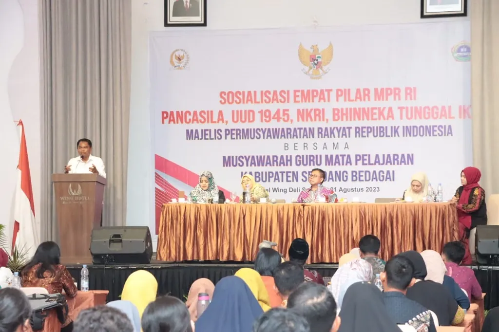 Pemkab Sergai - MPR RI Kolaborasi Sosialisasikan Empat Pilar Kepada Guru
