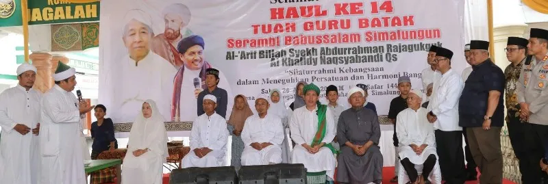 Kapolres P. Siantar Hadiri Haul Ke-14 TGB Serambi Babussalam