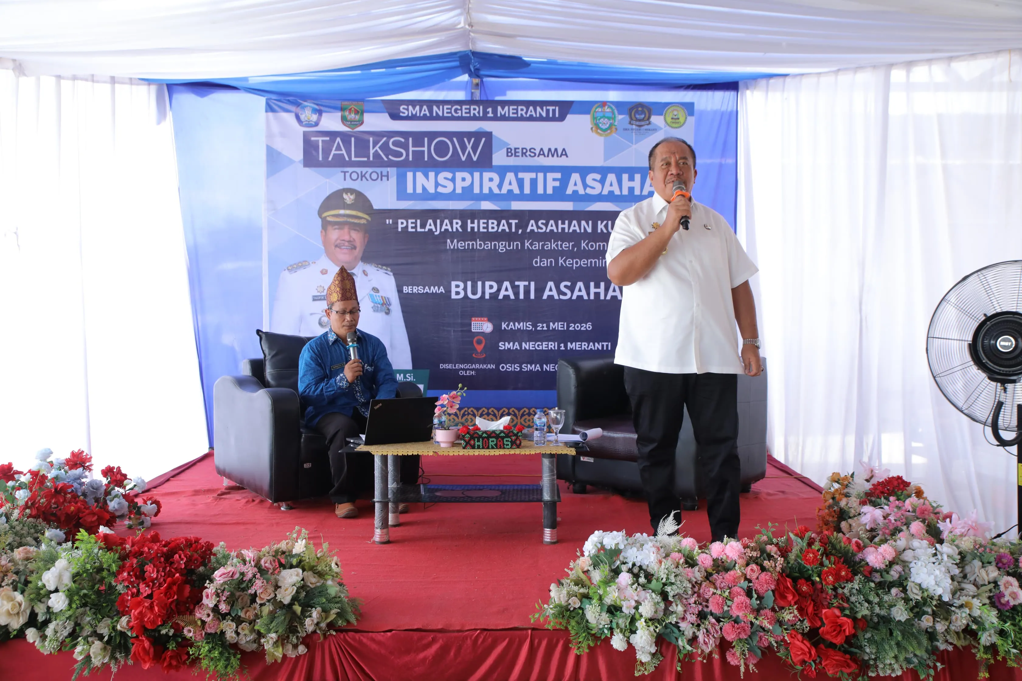 Bupati Asahan Hadiri Talkshow dan Berbagi Inspirasi Di SMAN 1 Meranti