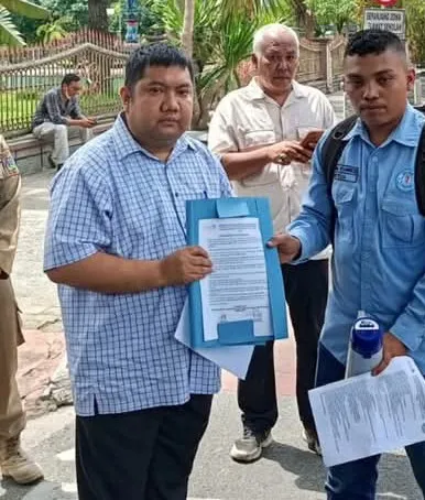 Massa Aksi Damai Bela Sekda Tebingtinggi dan Tolak Politisasi Jabatan