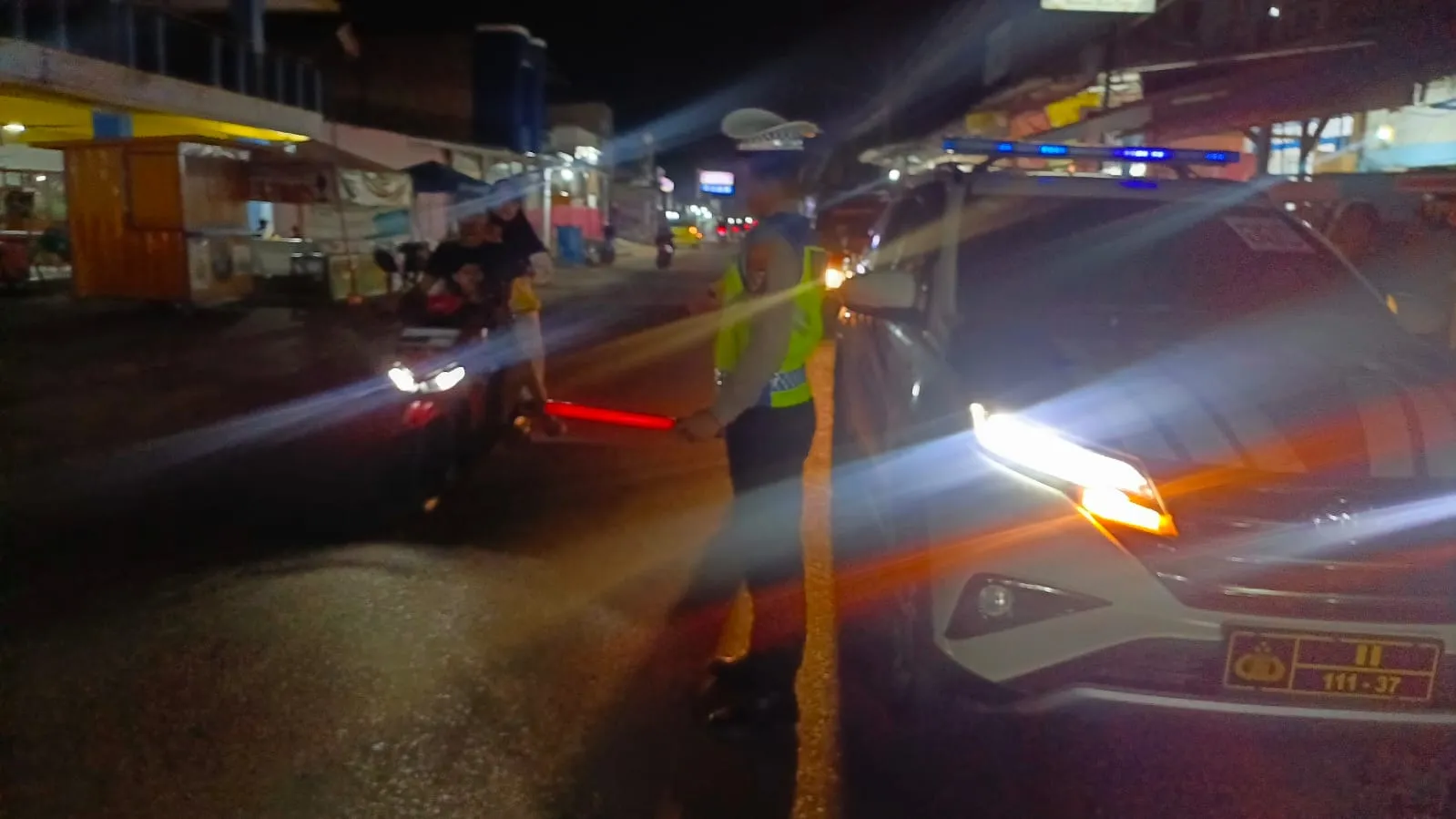Antisipasi Gangguan Kamtibmas Polres Batubara Gelar Patroli Malam