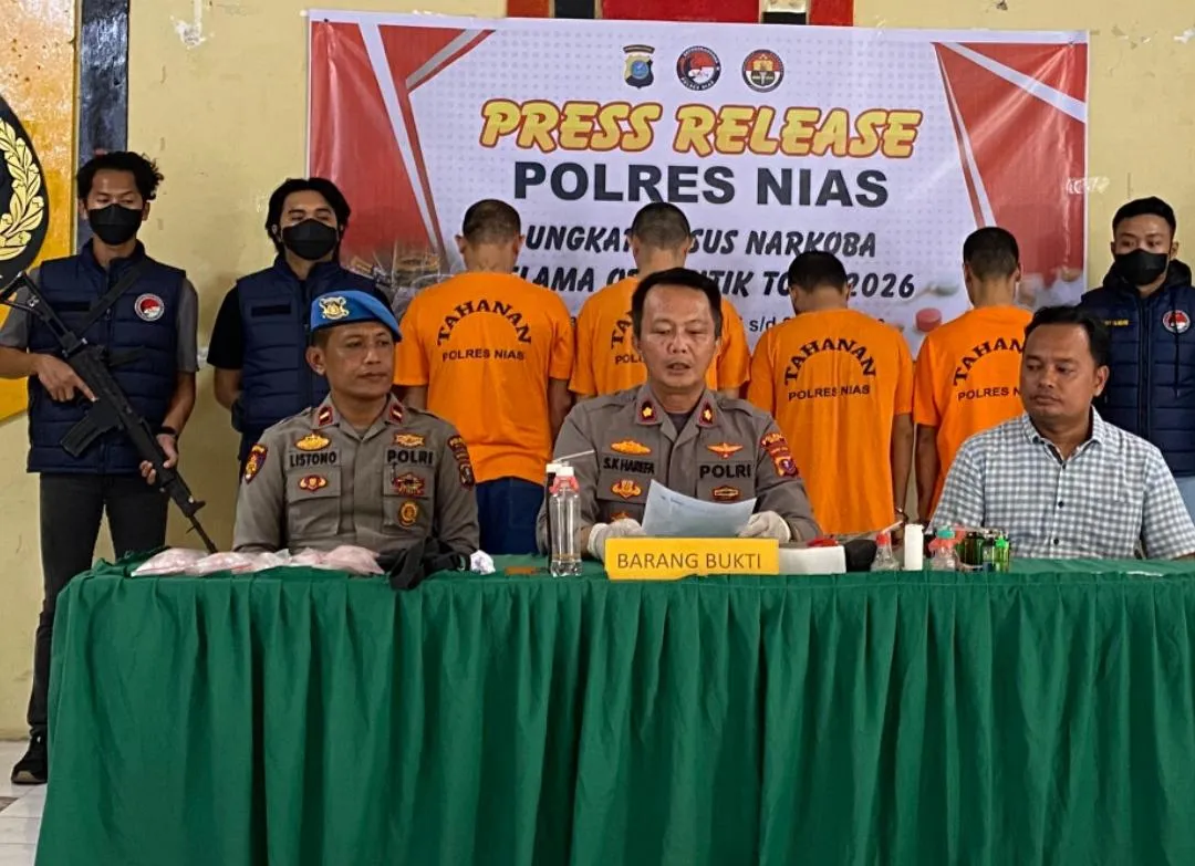 Polres Nias Raih Hasil Optimal Pada Operasi Antik Toba 2026