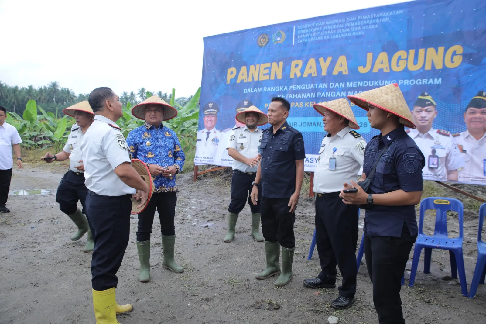 Wabup Asahan Ikut Panen Raya Jagung Di Lapas Minimum Security