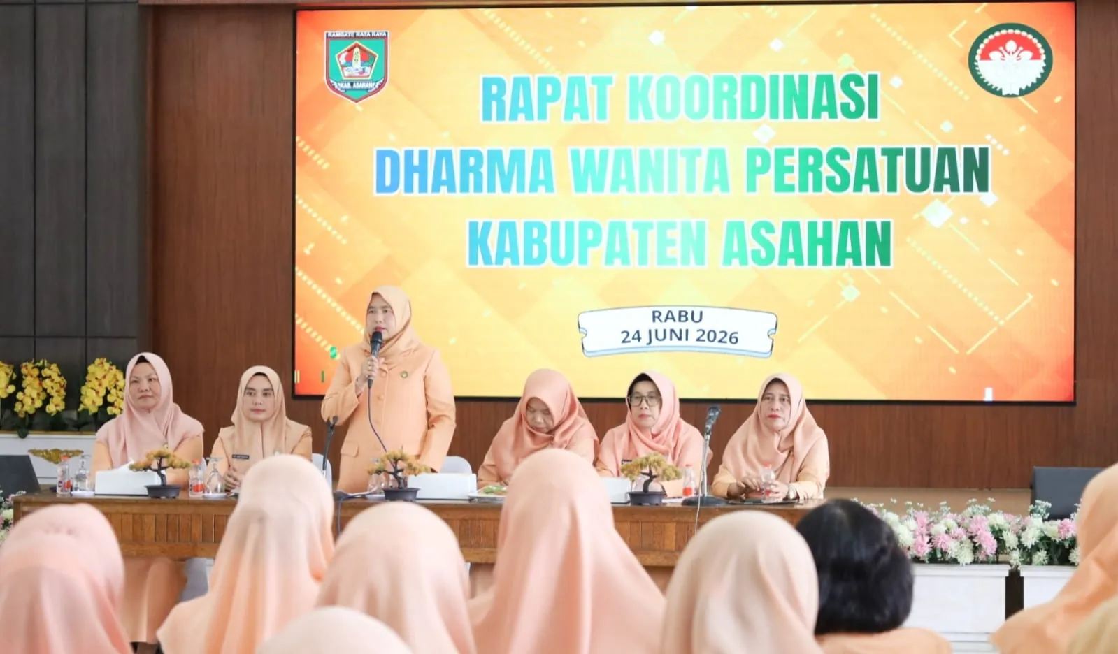 Darma Wanita Persatuan Asahan Gelar Rapat Rakor Di Pendopo Rumdis Bupati