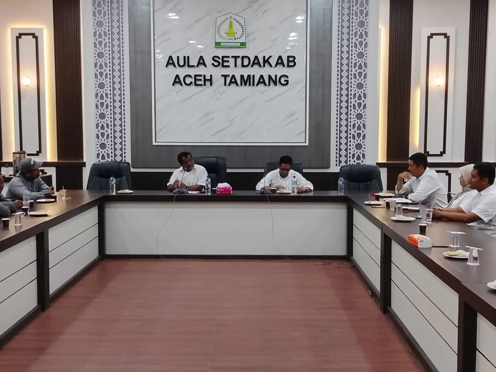 Lahan  Pembangunan Huntap Bagi Masyarakat Kec. Sekerak Terdampak Banjir, Dibahas